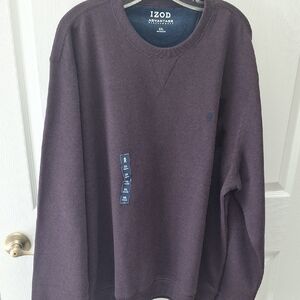 f Mens Izod Purple Soft Stretch Performance Sweatshirt  XXL.  NWT